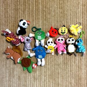 Plush Keychain Assortment, TY Beanie